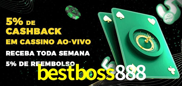 Promoções do cassino ao Vivo bestboss888
